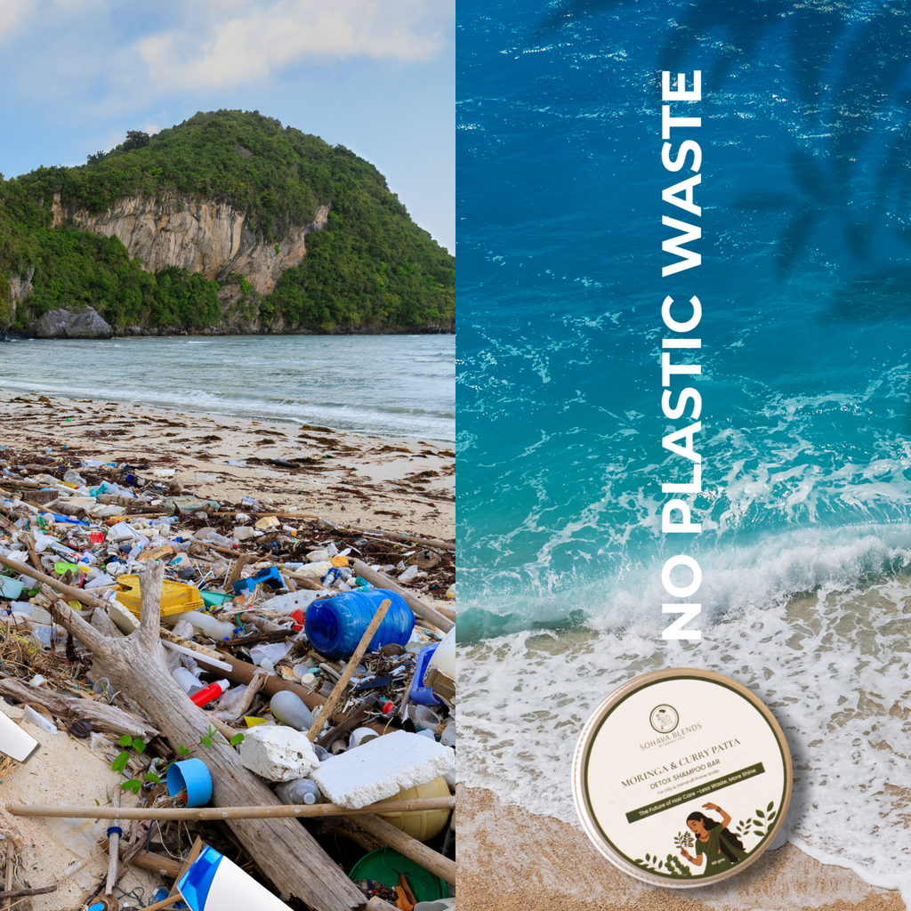 Moringa & Curry Patta Detox Shampoo Bar for Oily & Dandruff Prone Scalp I 60 gms