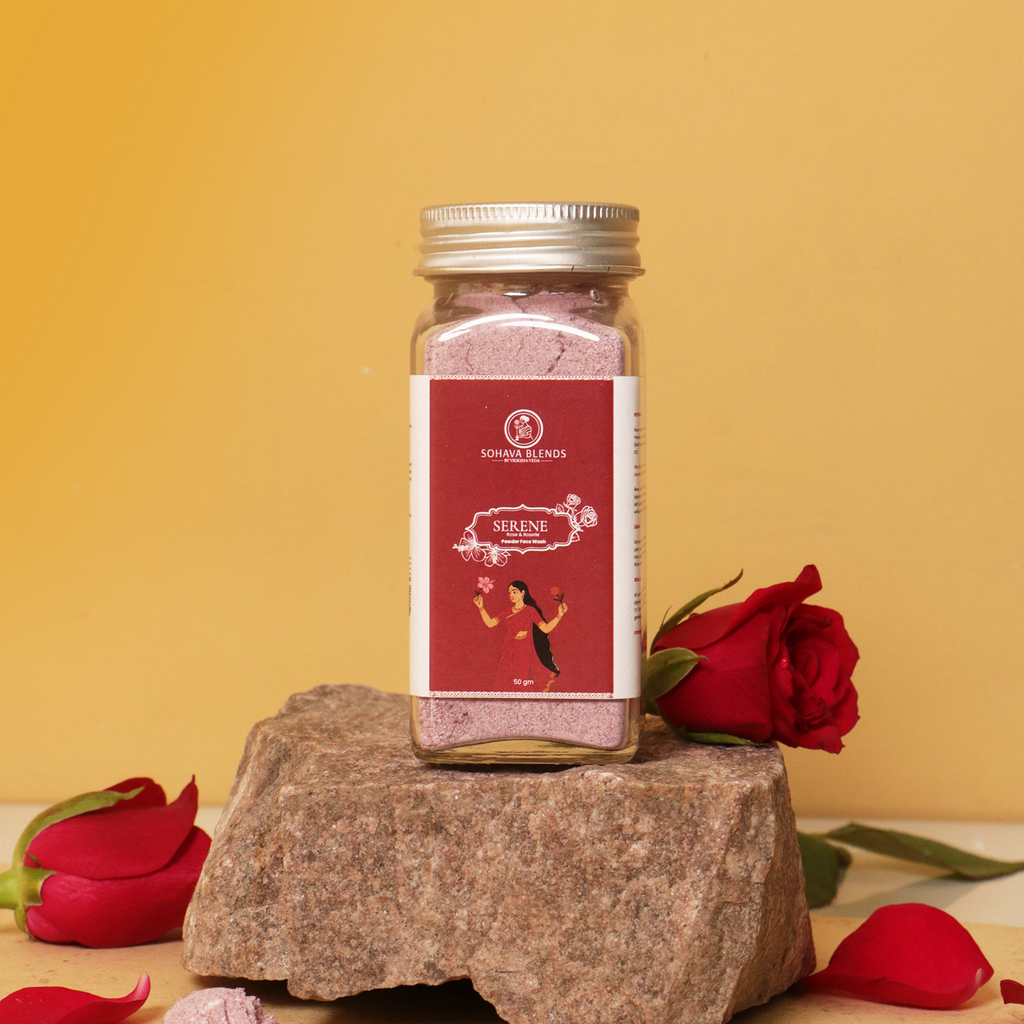 Serene: Rose & Roselle Powdered Face Wash I 50 gms